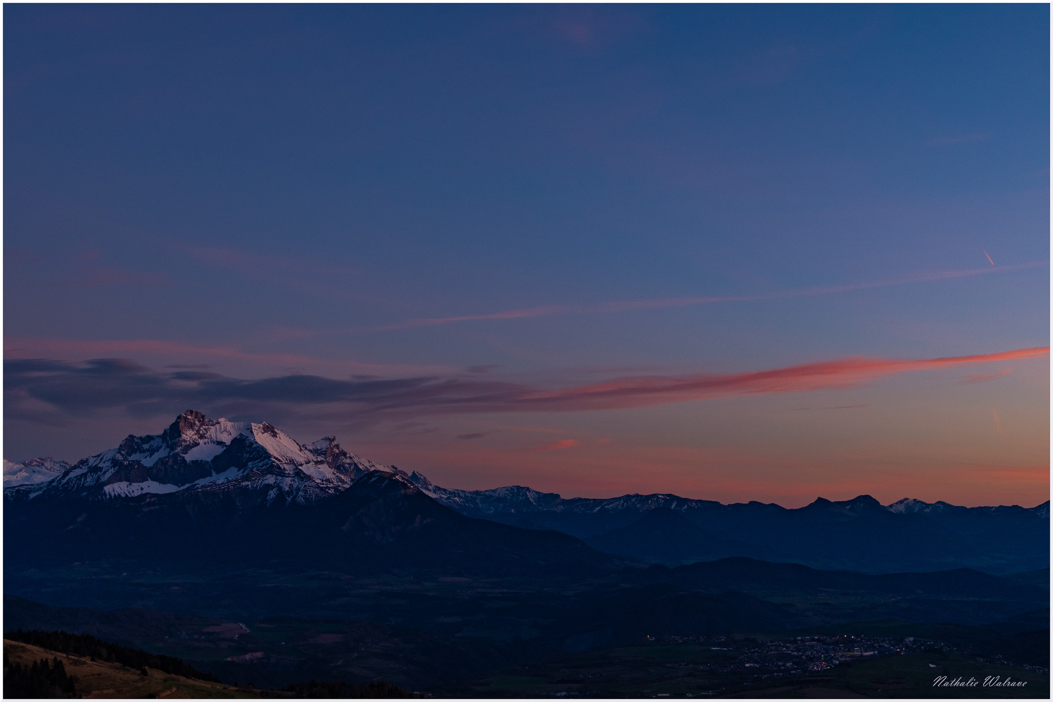 paysage de coucher de soleil